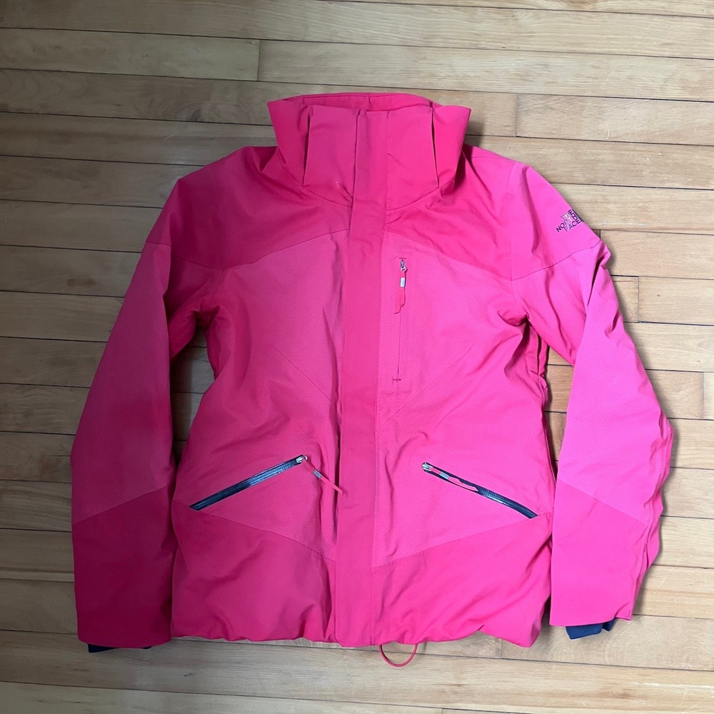 The North Face Womens Hot Pink Technical Ski Jacket Hooded Shell Large